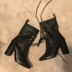 Leather boots